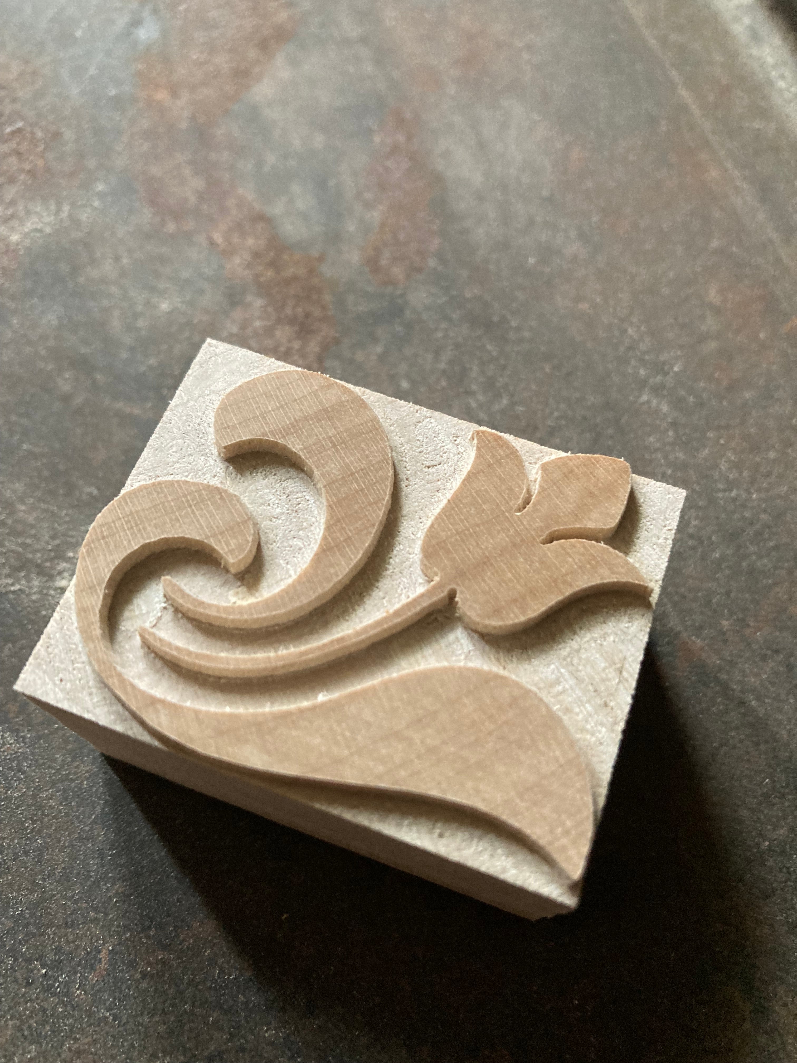 'DeLittle Flower' Letterpress Ornament No. 2