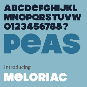 'Meloriac' letterpress woodtype typeface