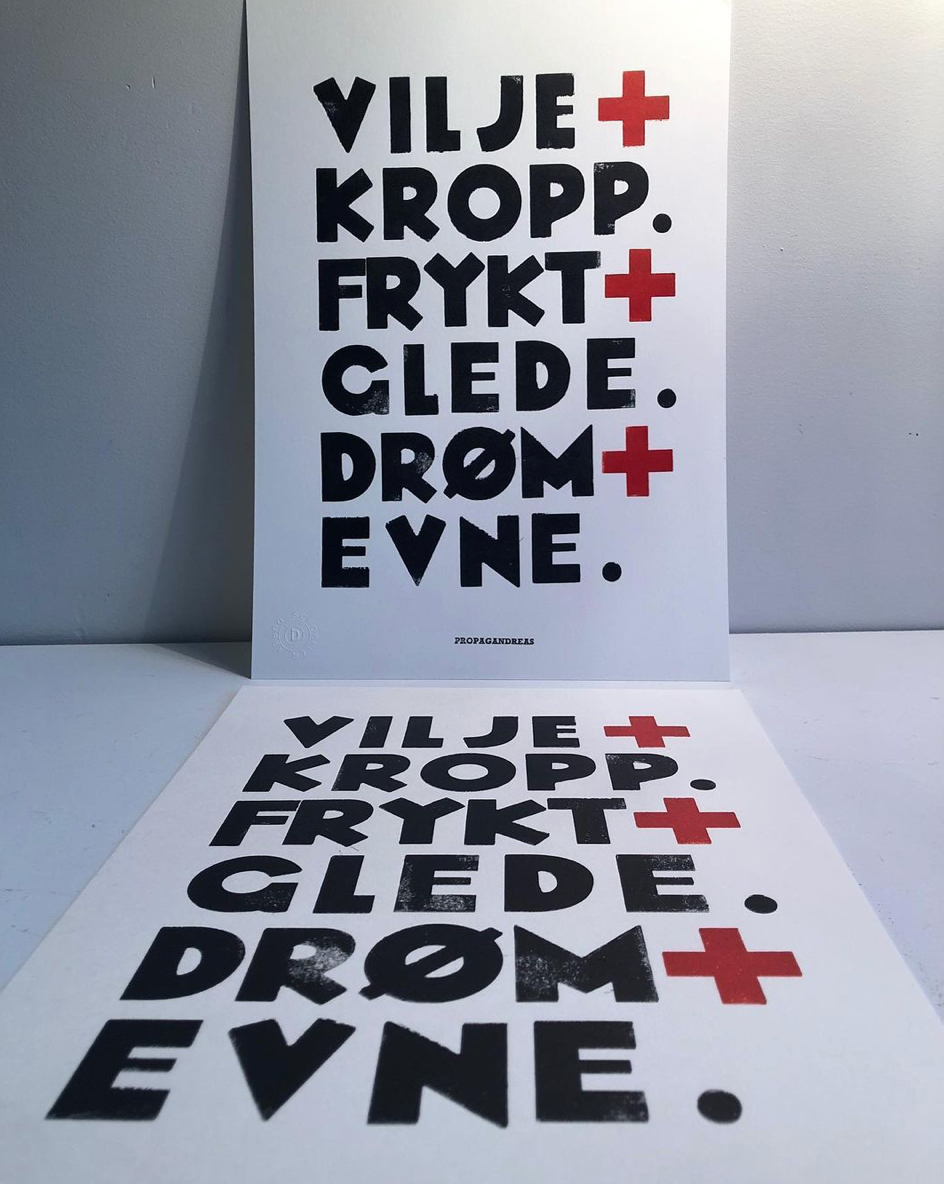 'Finn Moe Extra Bold' letterpress woodtype typeface