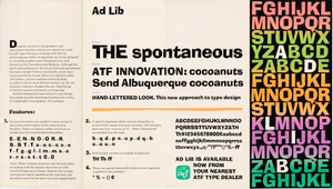 'Ad Lib' letterpress woodtype typeface