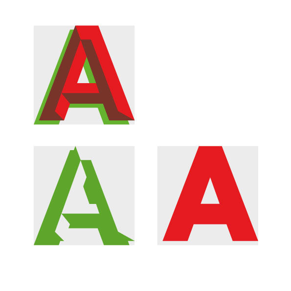 ‘Thurleigh' 2 Colour, True Chromatic Letterpress woodtype typeface