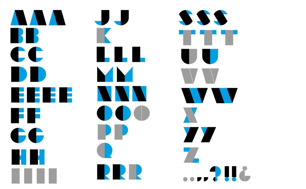 'Unicomodular' Modular letterpress woodtype typeface