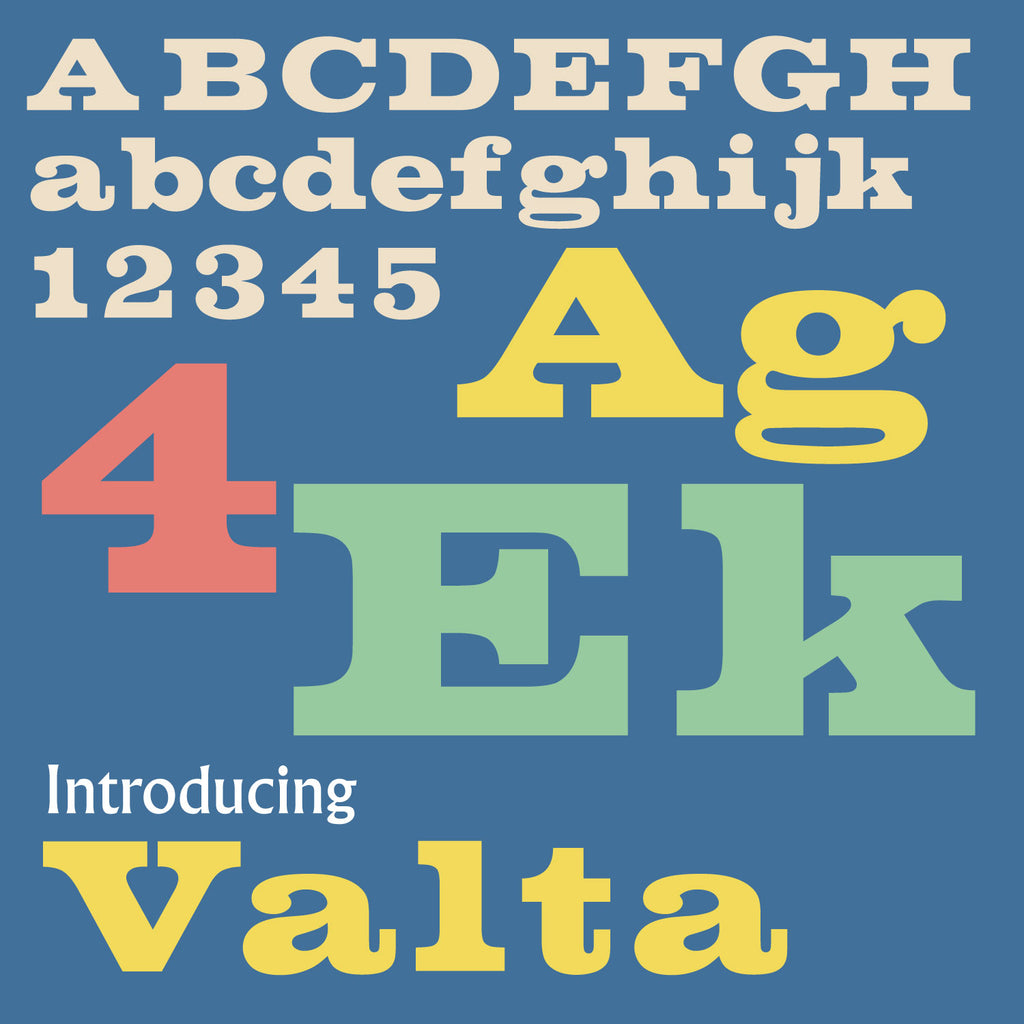 'Valta' letterpress woodtype typeface