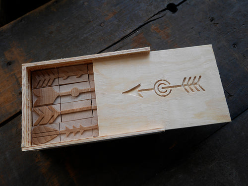 'Ornamented Arrows' Letterpress Printing Blocks set
