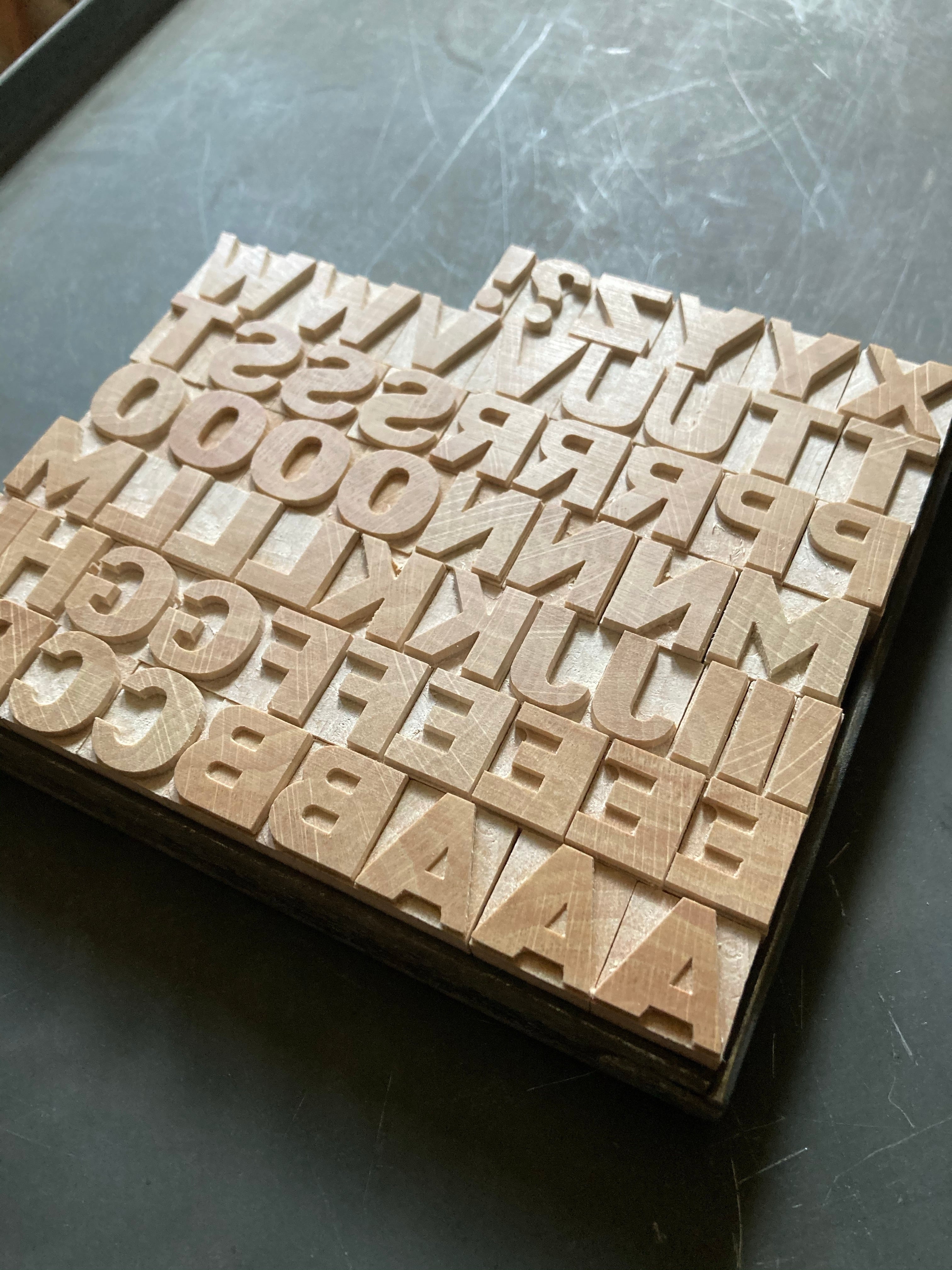 ‘Bore’ Letterpress woodtype typeface