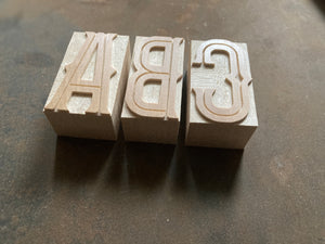 'Barbaro Inline' letterpress woodtype typeface
