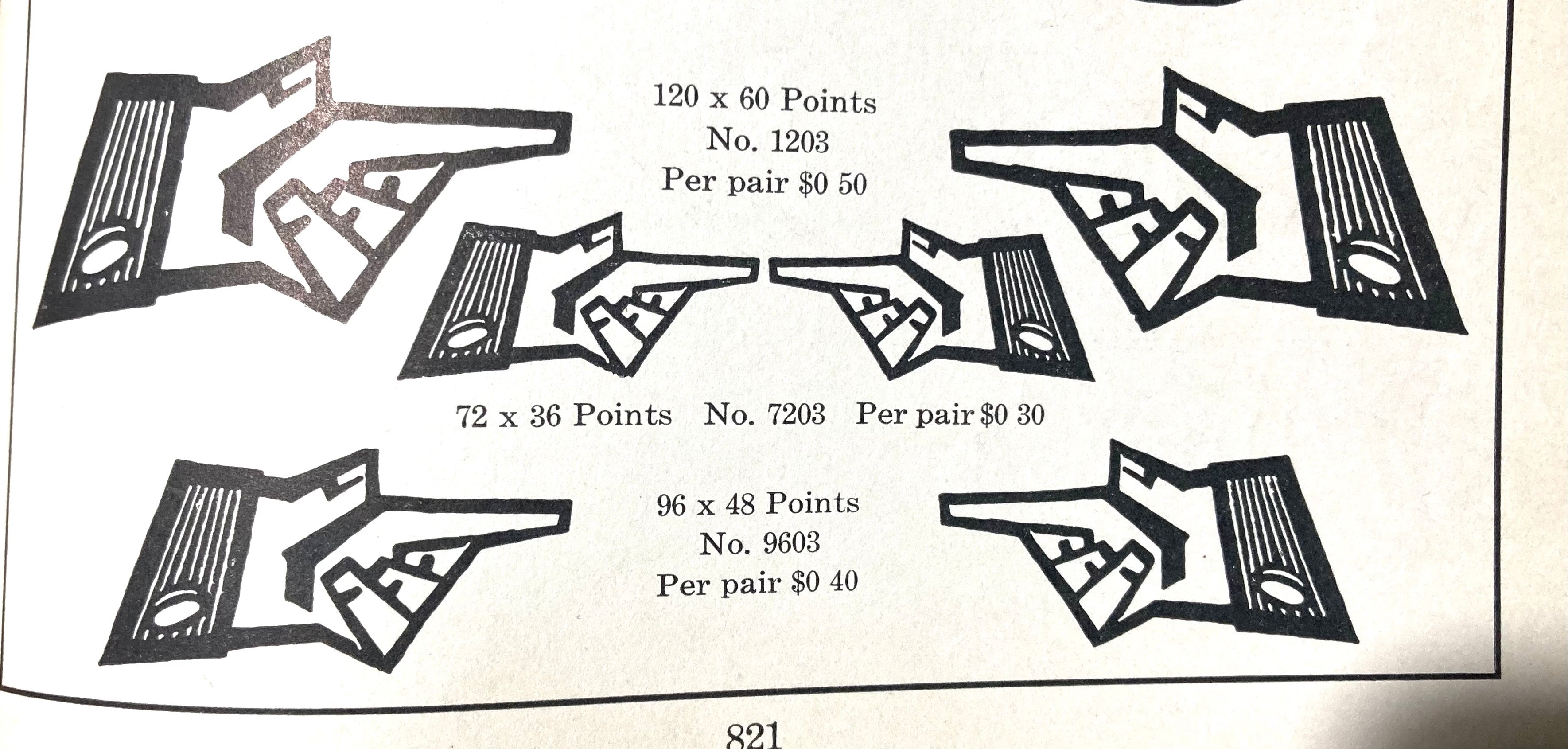 'ATF' Letterpress Manicule/Printer’s Fist