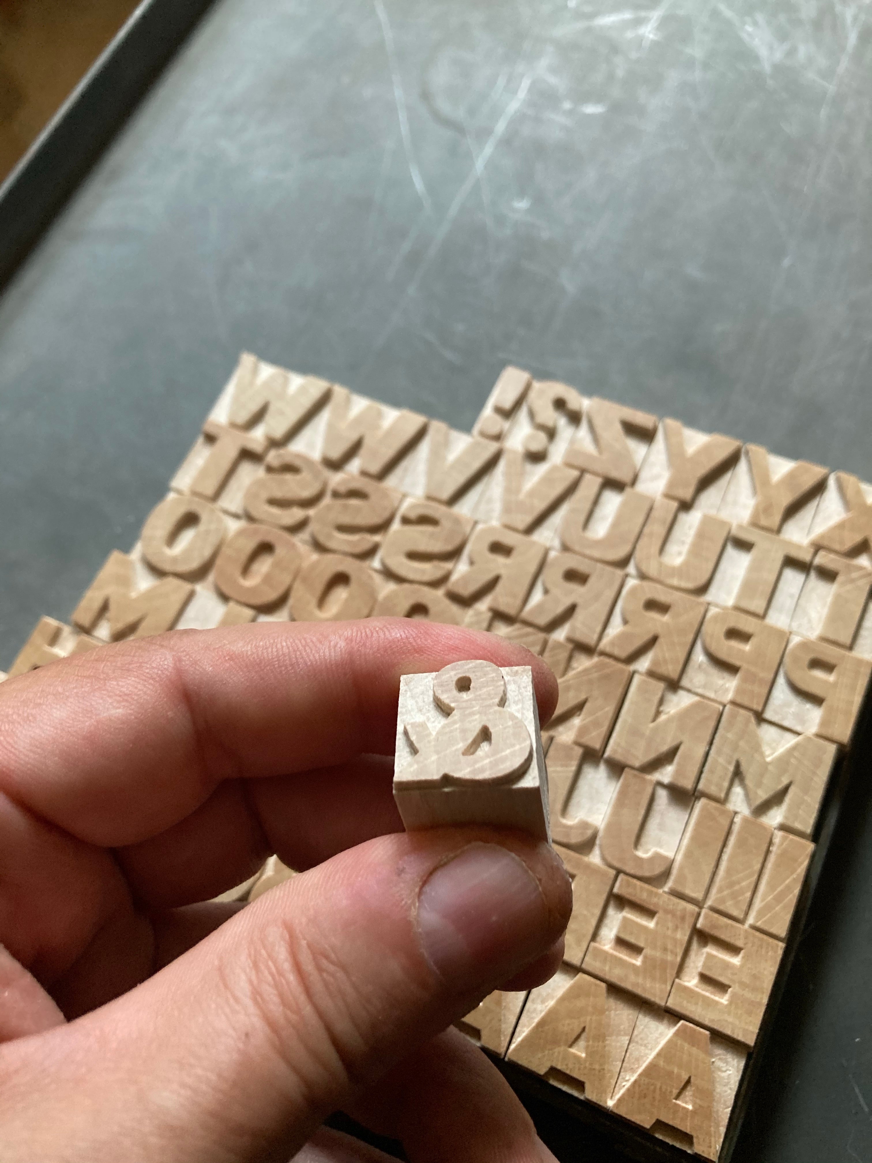 ‘Bore’ Letterpress woodtype typeface