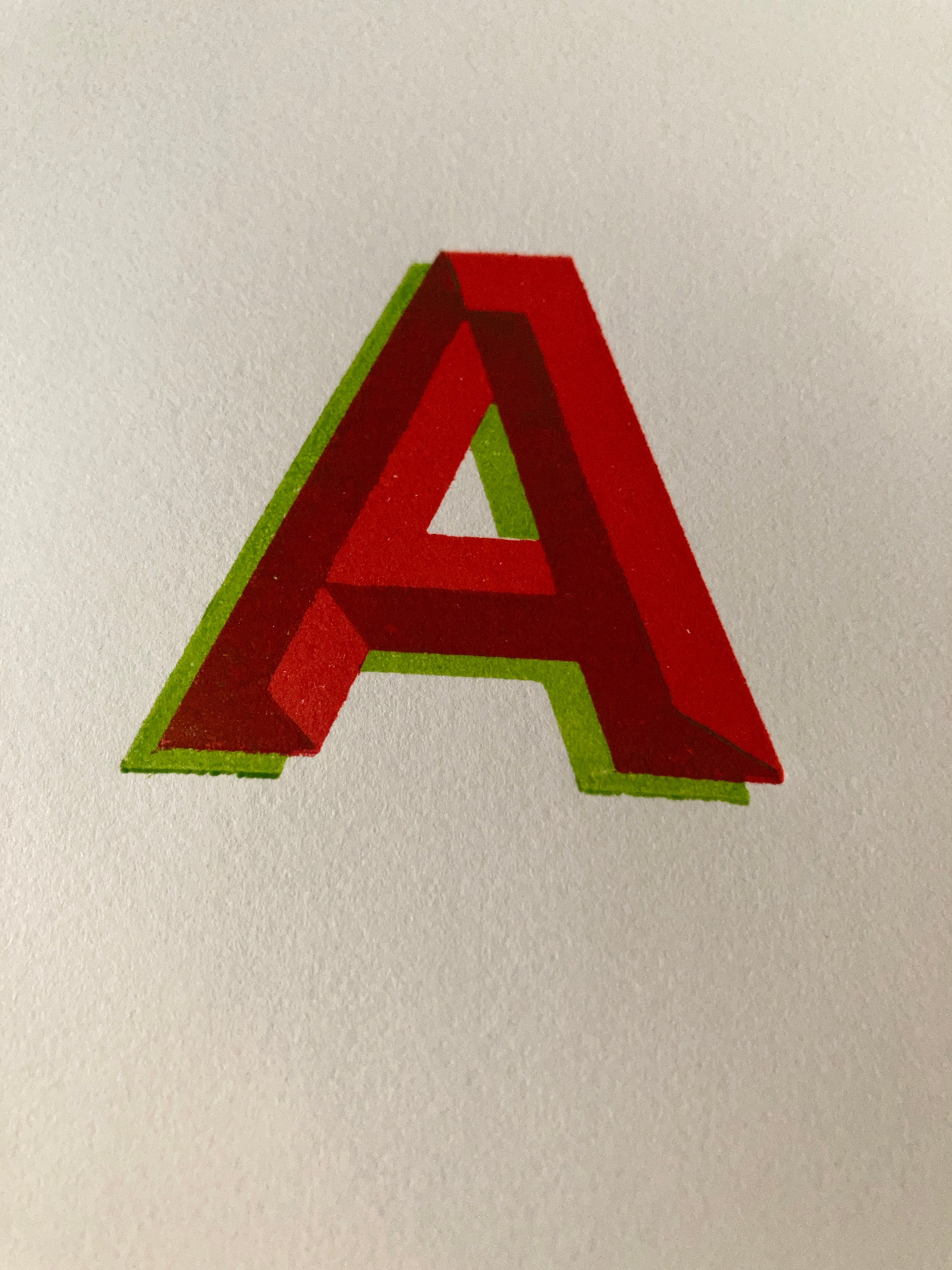 ‘Thurleigh' 2 Colour, True Chromatic Letterpress woodtype typeface