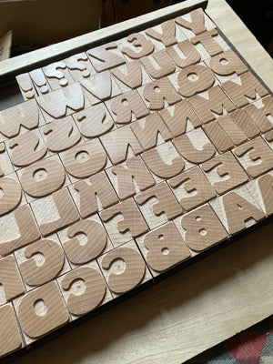 'Bletsoe' letterpress woodtype typeface
