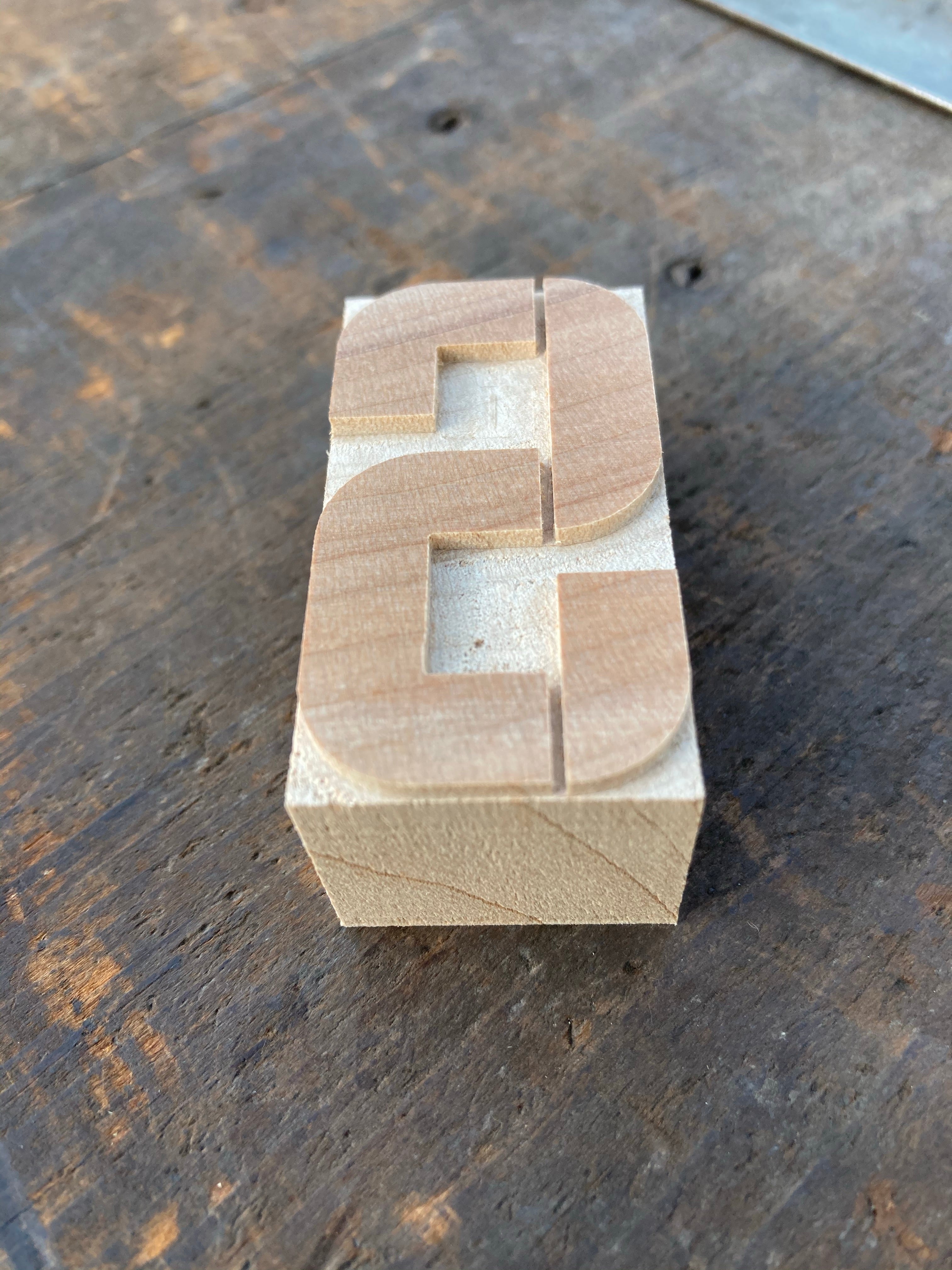 ‘Studio Branson Stencil’ Letterpress stencil woodtype typeface