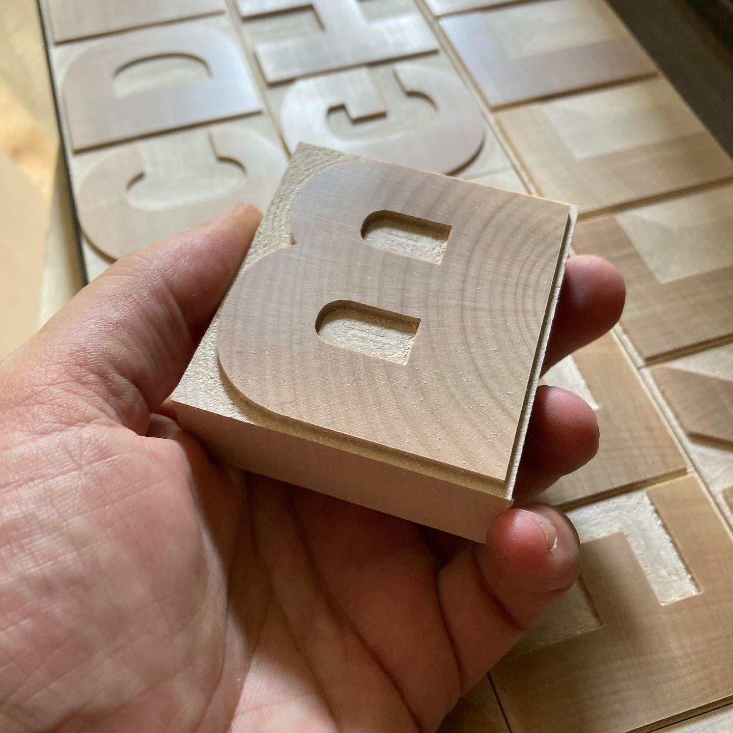 ‘Bore’ Letterpress woodtype typeface