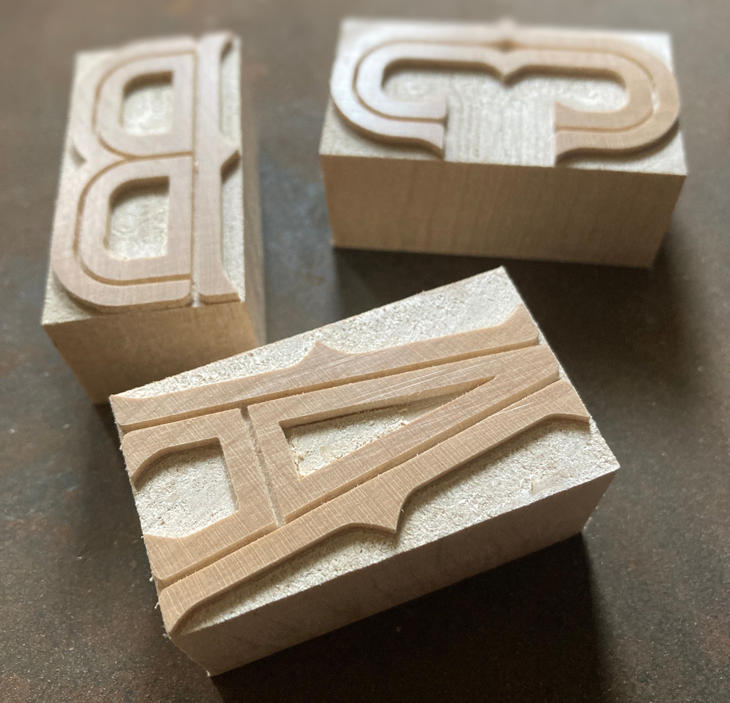 'Barbaro Inline' letterpress woodtype typeface