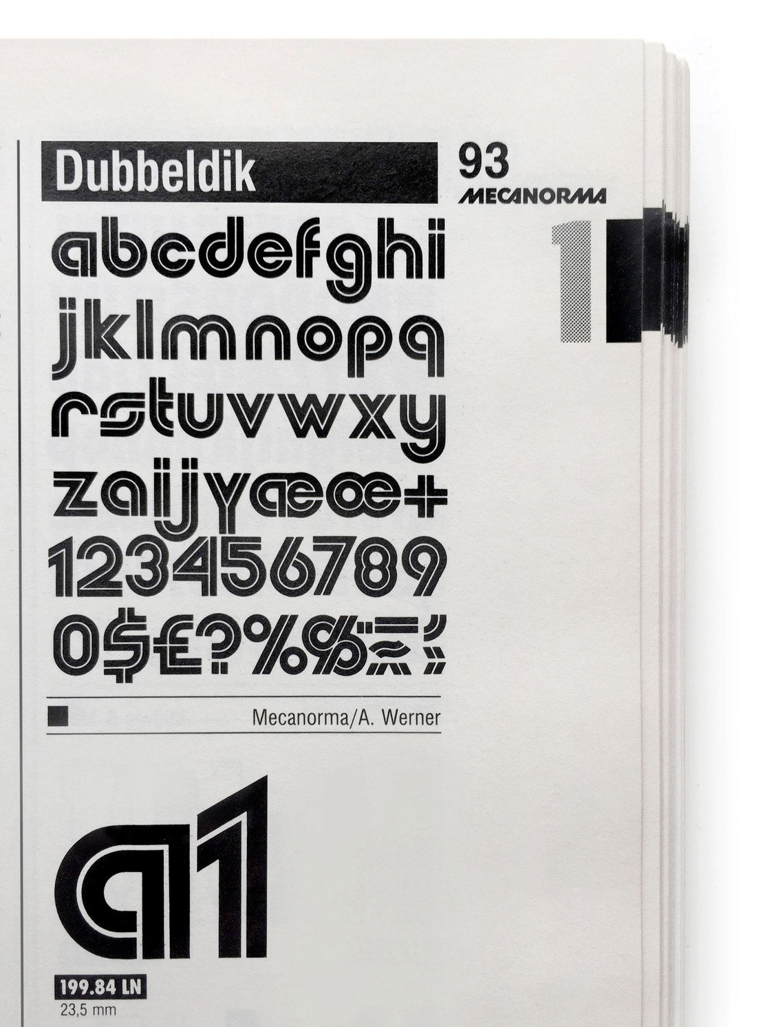 'Werner' letterpress woodtype typeface